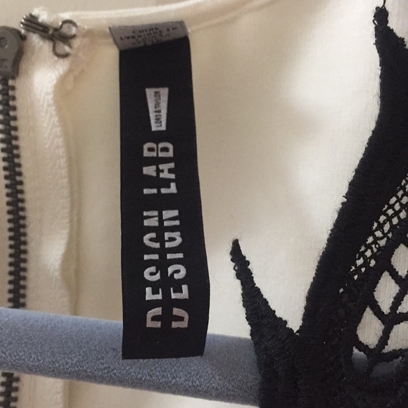 Lord and Taylor design lab dress, white with black - Picture 3 of 3